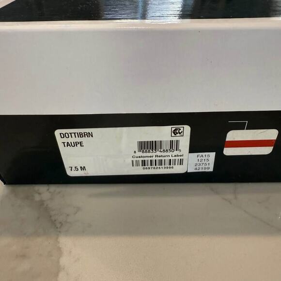 Karen Scott Slingback Espadrille Wedge Sandals  Womens 7.5 Taupe Metallic Studs - Picture 9 of 10